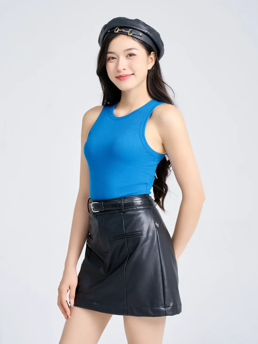 Áo Ba Lỗ Nữ Croptop Thun Rib Tăm Nhỏ - Hình ảnh 4