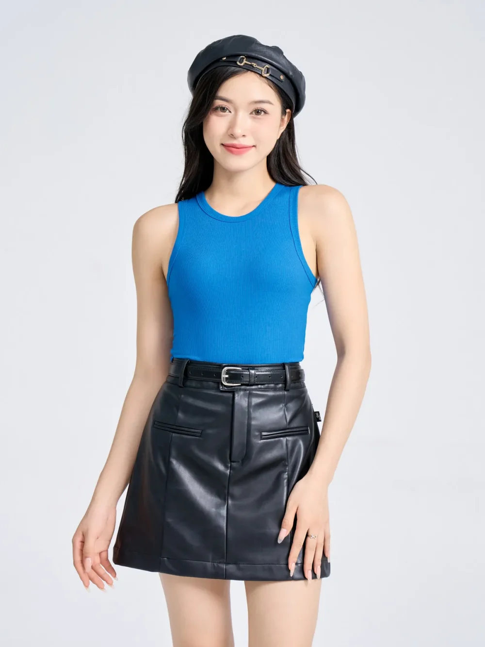 Áo Ba Lỗ Nữ Croptop Thun Rib Tăm Nhỏ - Hình ảnh 6